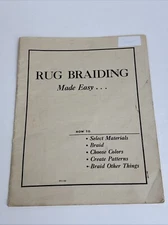 Rug Braiding Made Easy How To 1949 Booklet by Braid-Aid