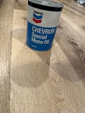 Vintage Chevron Special Motor Oil 1 Quarter 