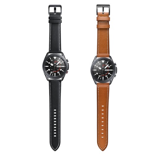 Genuine Leather Band Strap for Samsung Galaxy Watch3 41mm/45mm Watch 42mm/46mm - Picture 11 of 15