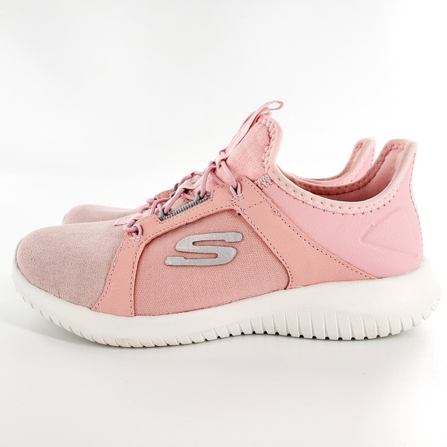 skechers air cooled memory foam womens pink