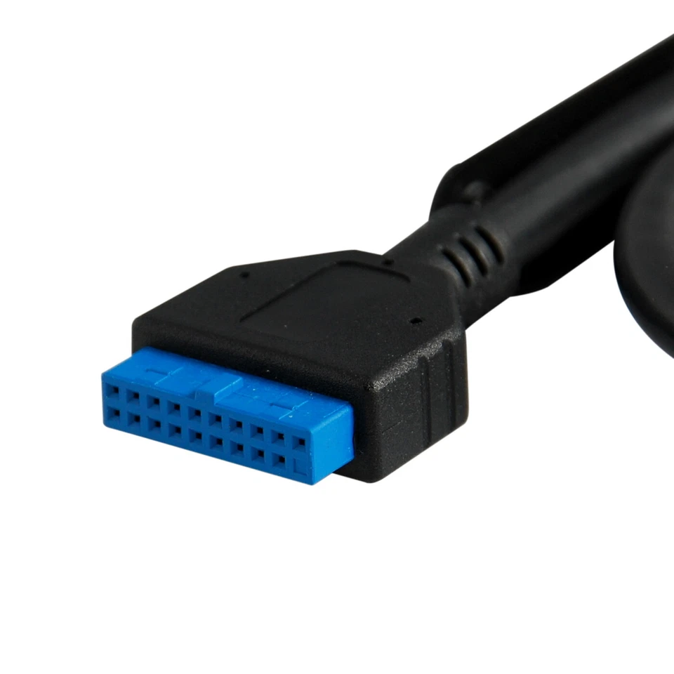 USB 3.0 Front Panel 3.5" Expansion Bay to 20-Pin MoBo Bracket Cable (2-Port) - Image 2 of 2