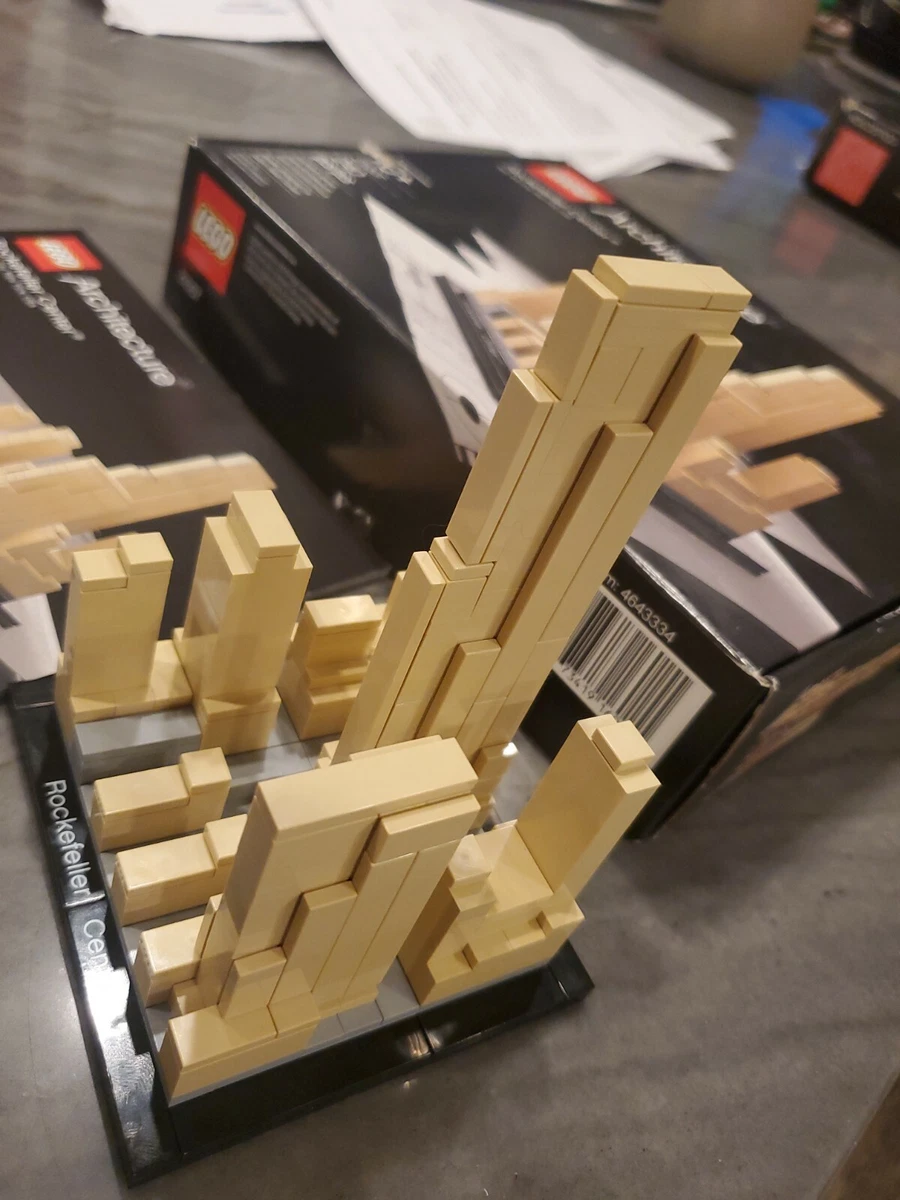 Lego Architecture 21007 Rockefeller Center Used Complete w Box and