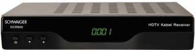 SCHWAIGER DCR600 Kabel Receiver Digital FullHD DVB-C 1080p USB SCART HDMI TV 145