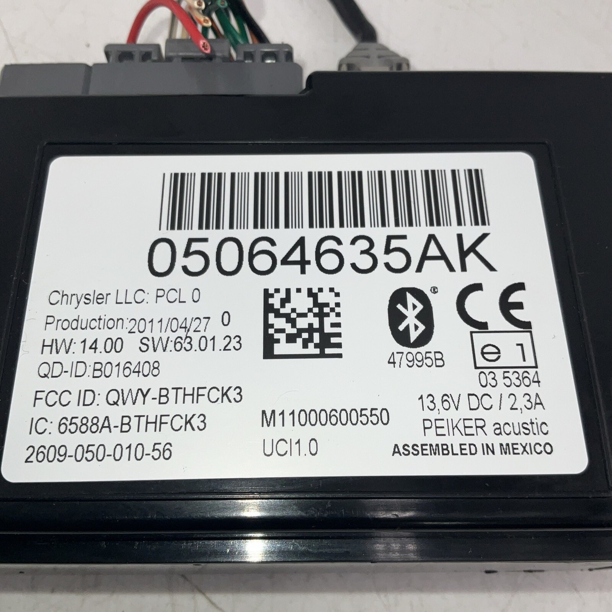 Dodge Chrysler Jeep 2011 Uconnect Bluetooth Module OEM