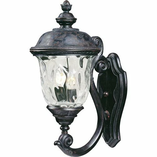 Maxim Lighting 40423WGOB Two Light Water Glass Wall Lantern, Oriental Bronze - Picture 1 of 1