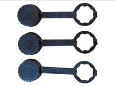 3-Pk REAR VENT CAPS Gasket Tethered Gott Rubbermaid Essence Wedco Briggs Rotopax