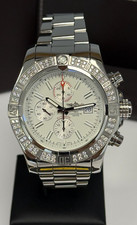 Breitling Super Avenger II SUPER RARE **FACTORY DIAMOND BEZEL!!** 48mm, 2017
