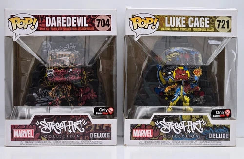 Funko Pop Marvel Street Art Collection Deluxe Daredevil #704 & Luke Cage #721