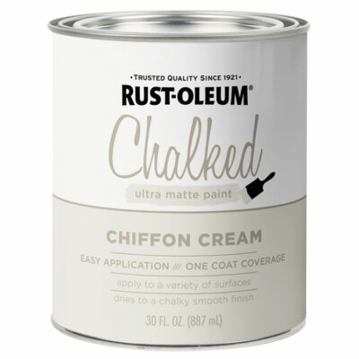 Rust-Oleum 329598 Chalked protective topcoat Ultra Matte CHIFFON CREAM 30oz