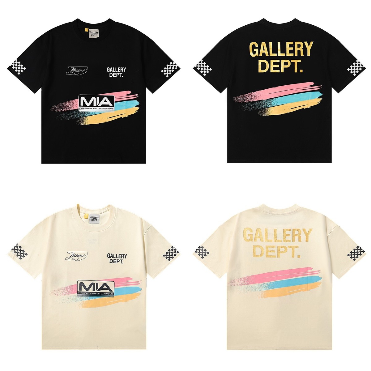 New Gallery.Dept Short Sleeve Shirt Checkerboard Tricolour New Gallery.Dept Short Sleeve Shirt Checkerboard Tricolour