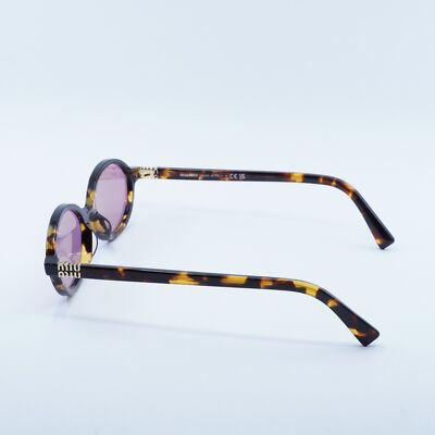 【みゅみゅ 】 MIU MIU MU04ZS VAU50D Honey Havana/Bordeaux Mirrored 50-18