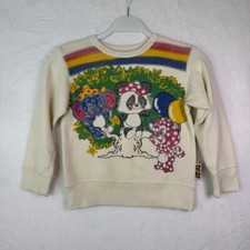 Vintage Cherichu Kids Sweatshirt  Kawaii Panda Elephant Bunny Graphic  Size 2T