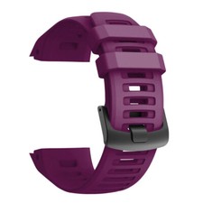 Silicone Bracelet Noir Pour Garmin Instinct Mauve