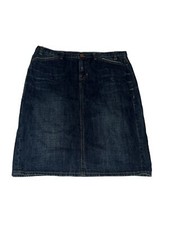 Gap Size 4 Denim Skirt Length 21  Zip Cotton Limited M1