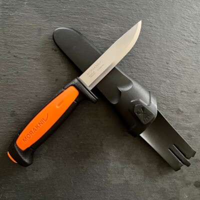 Morakniv 546 Basic, Stainless Steel, Black and Orange, Mora Free Shipping!