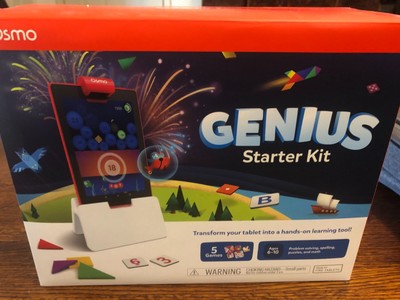 Osmo- Genius Kit Fire Tablet Base and 5 Hands-on Games
