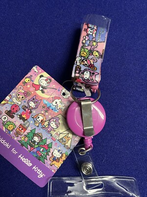 Tokidoki For Hello Kitty Lanyard With Retractable Cardholder ID
