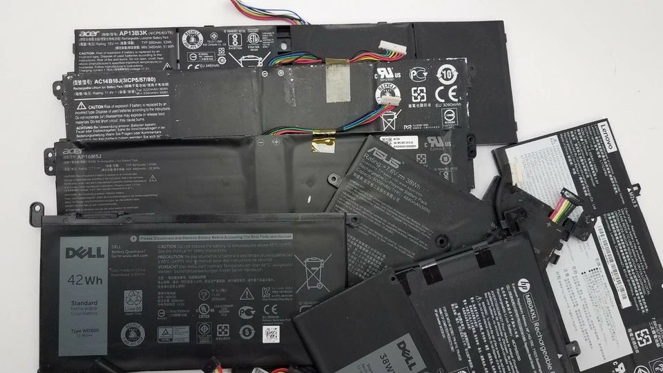 Joblot 50x Genuine Used Internal Laptop Batteries HP Toshiba Acer Dell Lenovo | - Image 4 of 4