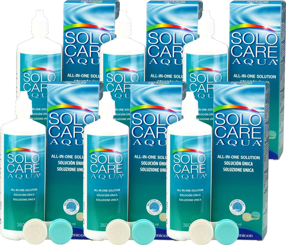 Solo-Care AQUA 6x 360ml Super-Sparpack für weiche Kontaktlinsen (1l=23,14€) - Bild 1 von 1