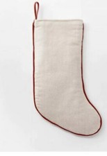Threshold Studio McGee Christmas Stocking Beige Red Trim 2020 New
