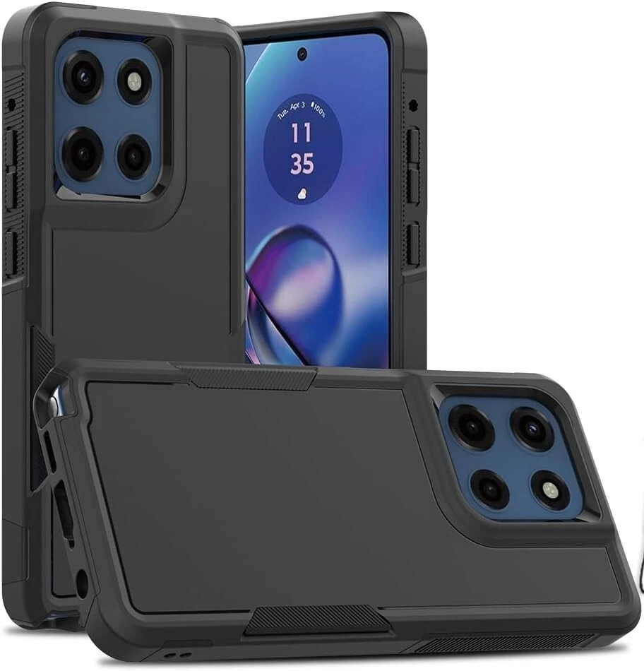 Funda protectora híbrida delgada Traveler de doble capa para Motorola Moto G 5G (2025) Foto 2 de 4