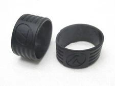 PRO KENNEX (BLACK) RUBBER GRIP BAND FOR TENNIS RACQUETS (USED). QTY: 2