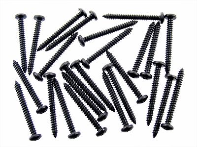 PLYMOUTH Black Interior Trim Screws- #8 x 1-1/2'' Long Pan Head- 25 screws- #258