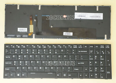 New for Clevo P670RP6 P670RP6-G P670RS-G Keyboard Color Backlit US   key #D8