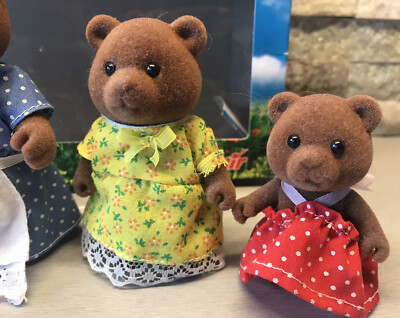 Vintage Sylvanian Families - Ours Brun Ivy Timbertop Par Tomy (1985) Poupée Collection