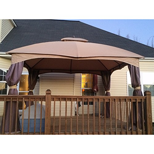 Garden Winds Canopy for Allen Roth 10x12 Gazebo Standard 350 Beige
