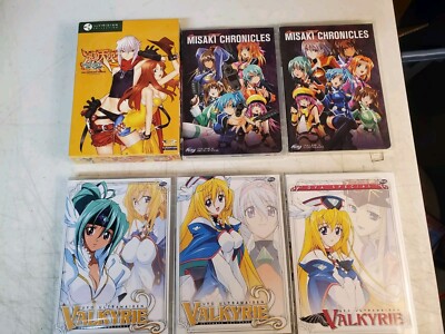  MISAKI CHRONICLES 2 & 3, Valkyrie 1-3-ova, Burst Angel CompleteAnime LOT 9 Dvds