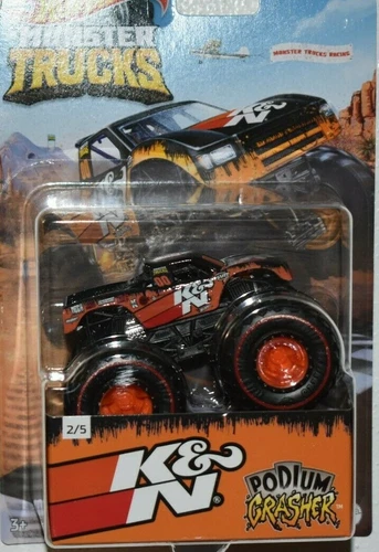 2021 Hot Wheels Monster Trucks Red Line K&N Podium Crasher Exclusive 2/5