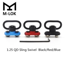 1.25inch Mlok QD Sling Swivel Quick Release Stud Mount Picatinny Rail Adapter