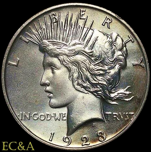 1923-D PEACE DOLLAR STRONG GEM BU (PD115)