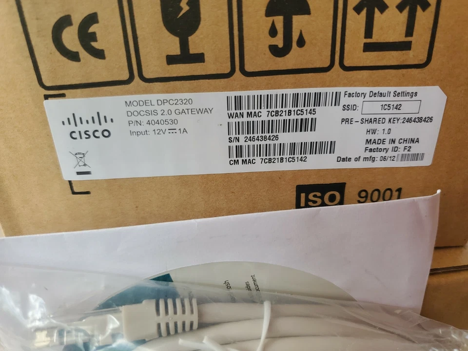 CISCO DPC2320 Cable Modem Wireless Router 802.11n Gateway READ DESCRIPTION - Image 2 of 4