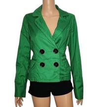Express Design Studio women's blazer button front green Size 8 Medium