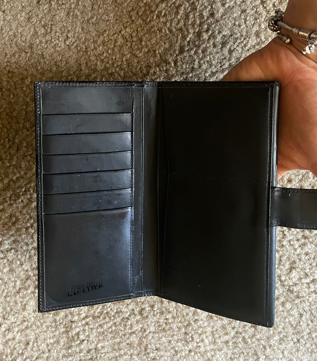 Jean Paul Gaultier Wallet Leather Black | eBay Jean Paul Gaultier Wallet Leather Black | eBay
