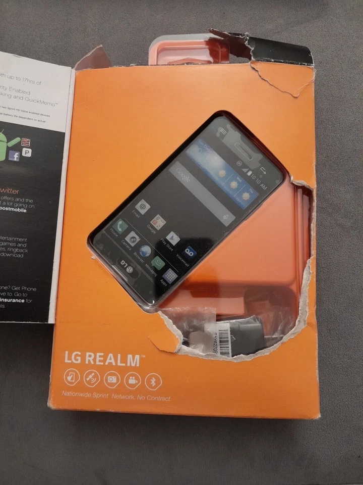 LG Realm - 4 GB - Black (Boost Mobile) - Image 2 of 4