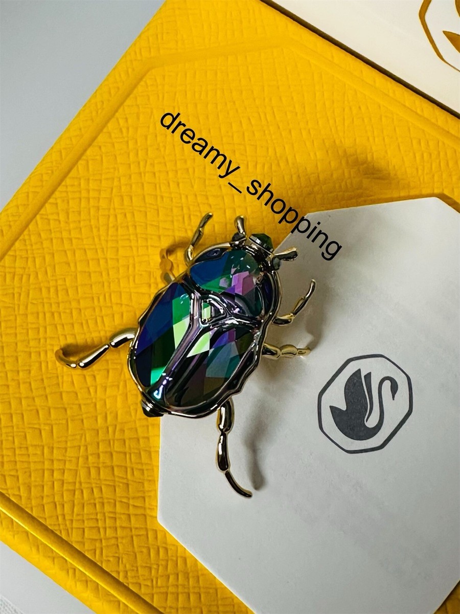 New In Box Authentic Swarovski SCS 2024 Beetle Crystal Metal