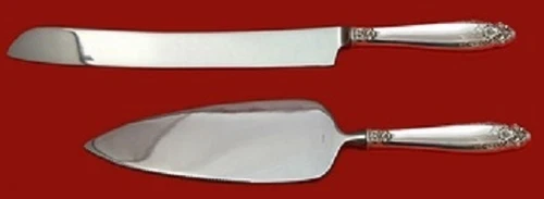 Prelude by International Sterling Silver Wedding Cake Set 2pc Custom Made