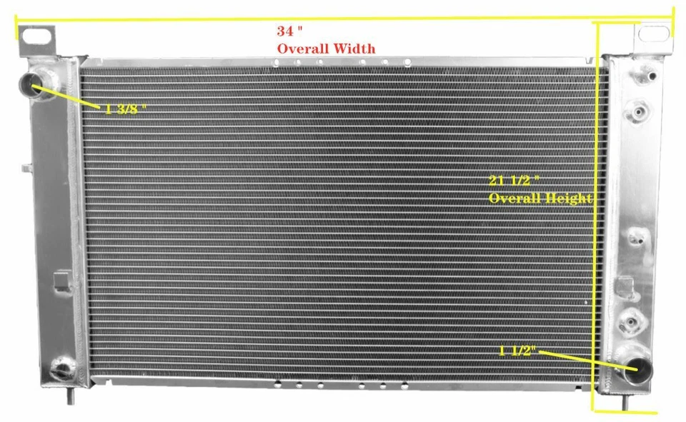 3Row Radiator FIT GMC Sierra 1500&Chevrolet Silverado 1500 4.8/5.3L V8 1999-2006 - Image 2 of 4