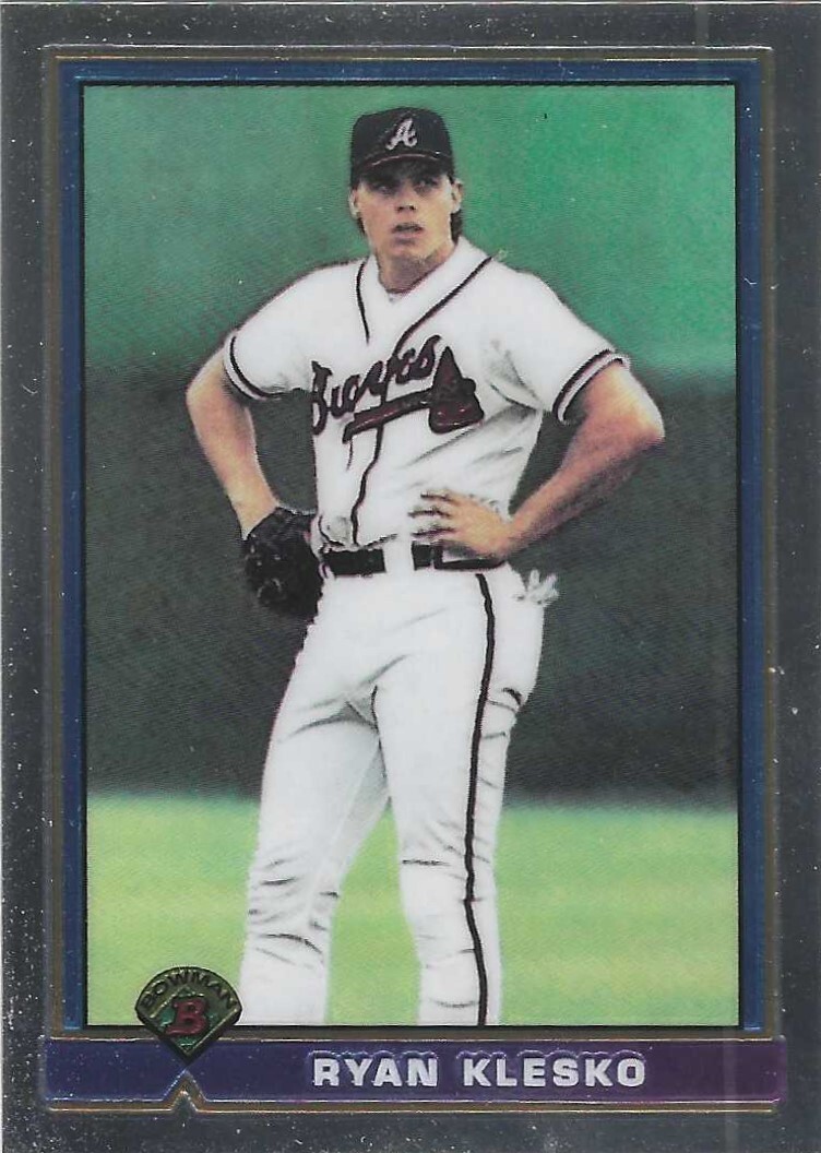 RYAN KLESKO 1998 BOWMAN CHROME REPRINT #31 ATLANTA BRAVES