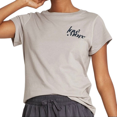 Universal Thread Women's Short Sleeve Love More T-Shirt Crew Neck Size XS Gray