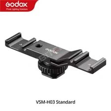 Godox Dual Cold / Hot Shoe Extension for Phone Camera Vlog LED Light Microphone