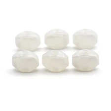 6 Pcs 4mm White Pearl Guitar Tuning Pegs Buttons Tuners Machine Heads Buttons