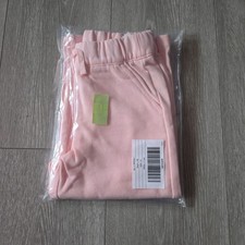 Janie And Jack Girls Wide Leg French Terry Pant Size 5 Pink