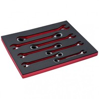 Bahco Fit&Go 3/3 Schaumstoffeinlage Satz Knarren-Ring-MaulschlüSsel - 7-Tlg.