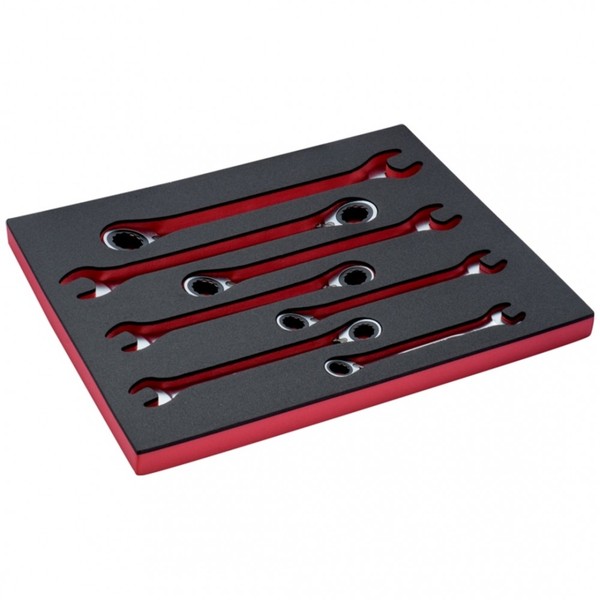 Bahco Fit&Go 3/3 Schaumstoffeinlage Satz Knarren-Ring-MaulschlüSsel - 7-Tlg.-image
