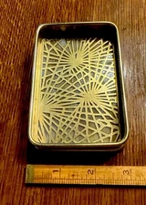 Antique Tiffany Studios PineNeedle#978 Business Card Tray:Perfect Glass,Rarity#4