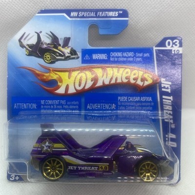 Hot Wheels Jet Threat 4.0 2009 #089 HW Special Features 03 Purple Short Card